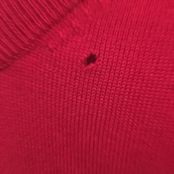 Red Sweater Vest Men V-Neck Knit Classic Preppy Layering 2XB - Picture 3 of 4